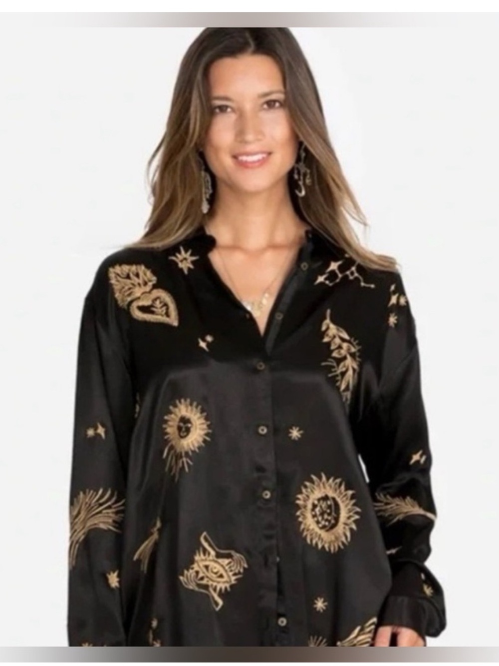JOHNNY WAS ASTERIA CONSTELLATION EMBROIDERED